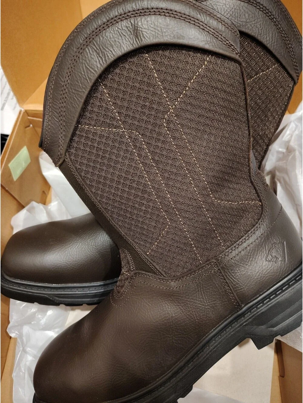Herman Survivors Men's Steel Toe Brown Leather Oil/Slip Resist Boots Size 13 NIB